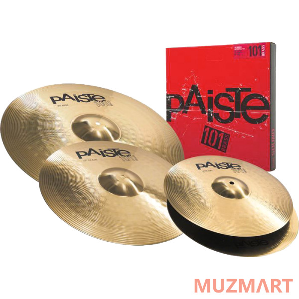 Paiste 101 BRASS UNIVERSAL SET Комплект тарелок (Hi-hat 14", Crash 16", Ride 20")