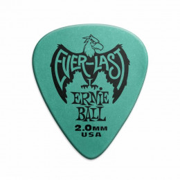 Ernie Ball 9196 Медиатор делриновый нескользящий 2,0 (набор 12 шт)