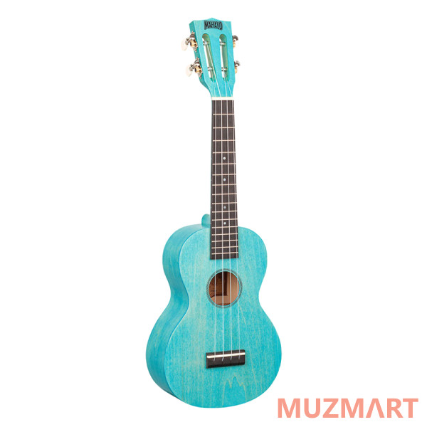 Mahalo ML2AB Укулеле концертная с чехлом, струны Aquila, цвет Aqua Blue