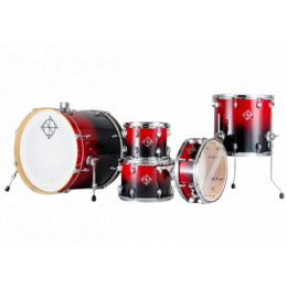 Dixon PODFM422CRF Fuse Maple Набор барабанов, красный санберст