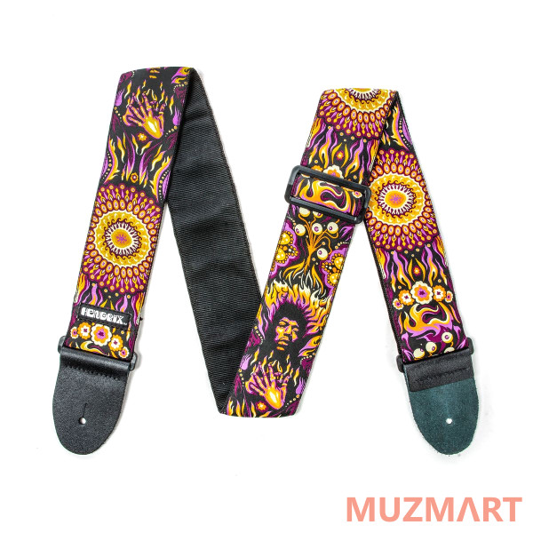 Dunlop JH11 Hendrix '69 In Mandala Дизайнерский ремень для гитары