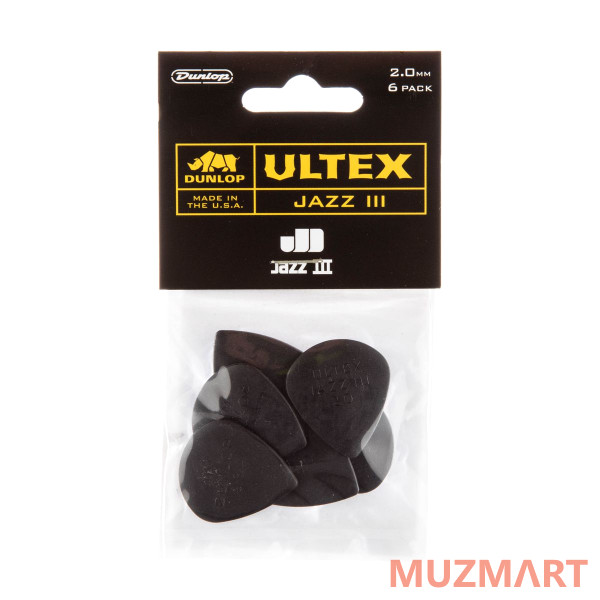 Dunlop 427P200 Ultex Jazz III 6Pack Медиаторы