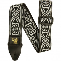 Ernie Ball 5345 Black Heart Jacquard Гитарный ремень