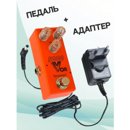 Yerasov KIT 5000-Volt-mini Distortion_ACDOO6 Педаль эффектов с адаптером питания