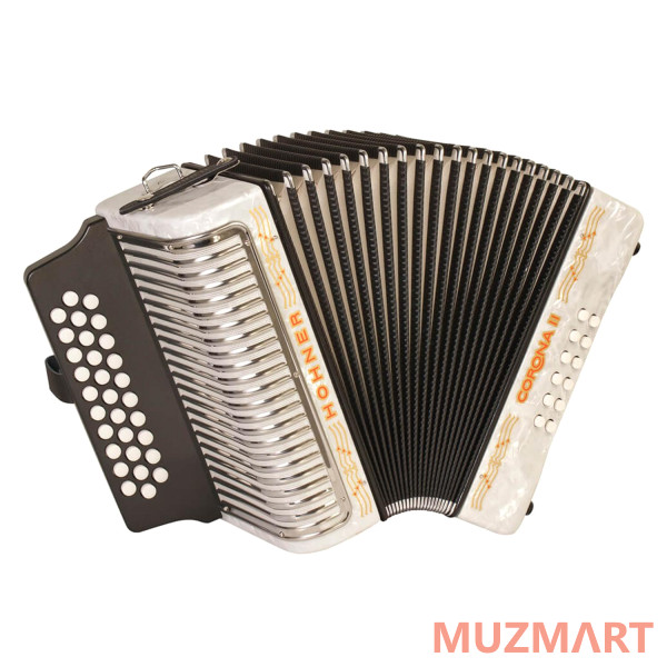 Hohner Corona II GCF, white (A5622) Диатонический кнопочный аккордеон