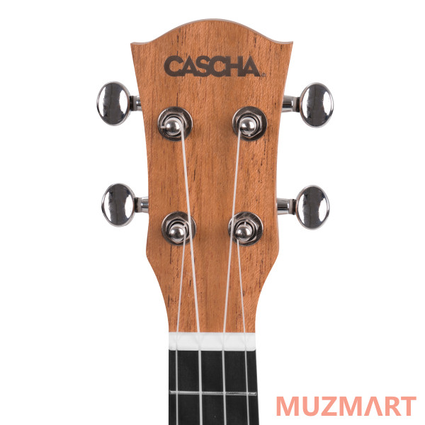 Cascha HH-2026L Mahogany Series Укулеле сопрано, леворукая, с чехлом, цвет натуральный