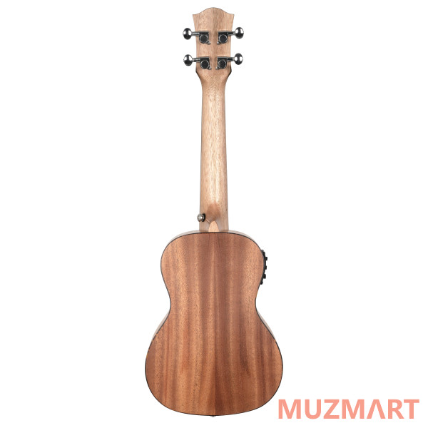 Cascha HH-2035E Mahogany Series Укулеле концертный со звукоснимателем, с чехлом, цвет натуральный