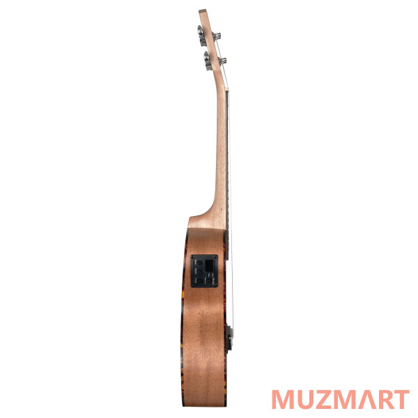 Cascha HH-2035E Mahogany Series Укулеле концертный со звукоснимателем, с чехлом, цвет натуральный