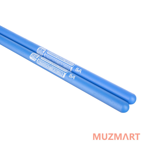 HUN 10103003 Colored Series QI 5A BLUE Барабанные палочки, орех гикори