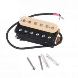 Musiclily M433 Звукосниматель магнитный хамбакер, нековый, кремовый/черный