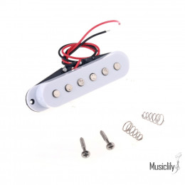 Musiclily M269 Звукосниматель магнитный сингл, для Fender Strat, средний, белый