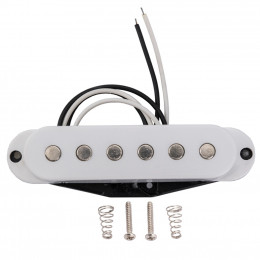 Musiclily MX2295WH Звукосниматель магнитный сингл, для Fender Strat, нековый, белый