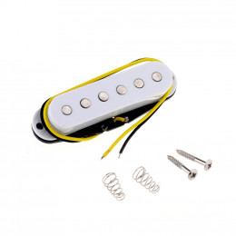 Musiclily M270 Звукосниматель магнитный сингл, для Fender Strat, бриджевый, белый