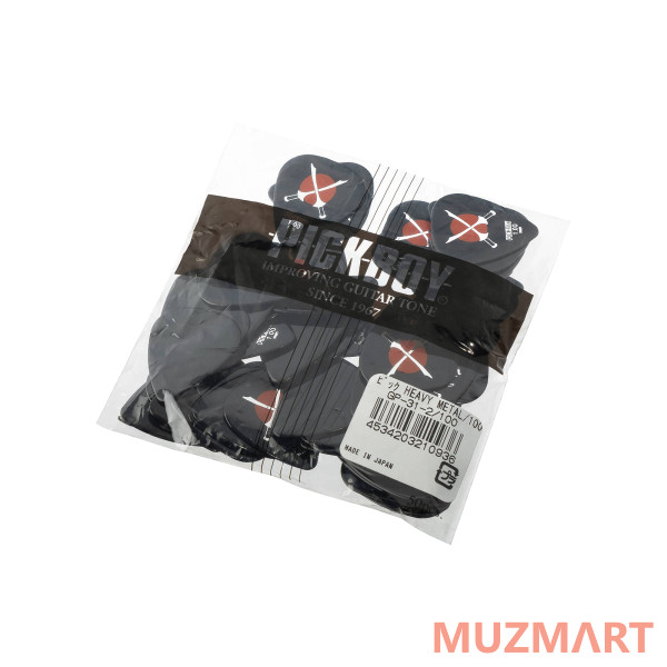Pickboy GP-31-2/100 Celltex Heavy Metal Медиаторы 50шт, толщина 1.0мм