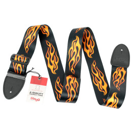 Stagg STE FLAME ремень для гитары