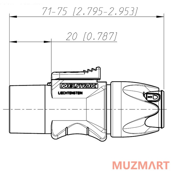 Neutrik NAC3MX-W Кабельный разъем PowerCon TRUE1, штекер, 16A/250В
