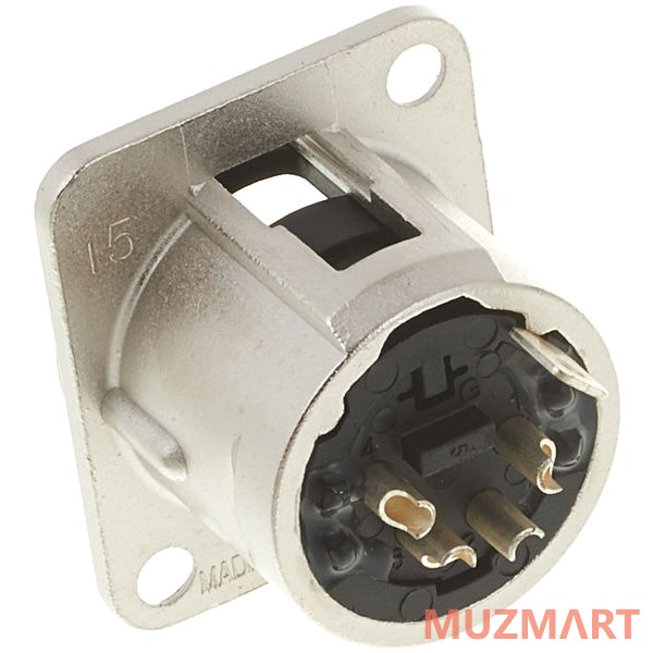 Neutrik NC4MD-L-1 Панельный разъем XLR male 4 контакта