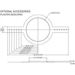 Tannoy CVS6 Plaster Ring Монтажное кольцо