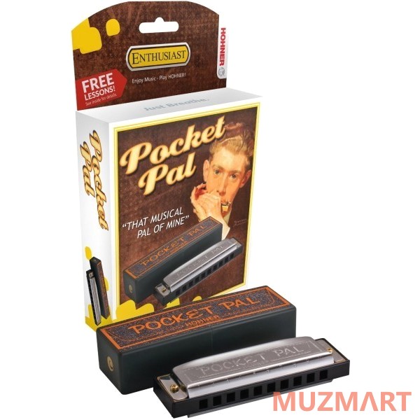 Hohner Pocket Pal с (M59501X) Губная гармоника с уроками