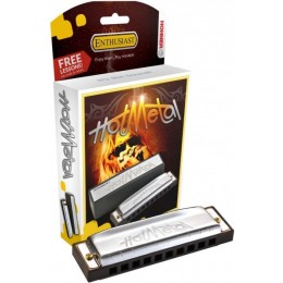 Hohner Hot Metal F (M57206X) Губная гармоника с уроками