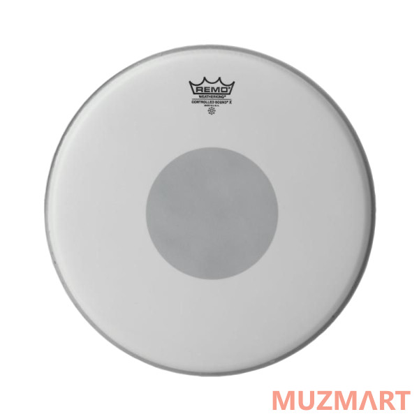 Remo CX-0113-10 Batter, Controlled Cound X, Coated, Black Dot Bottom, 13" Пластик для барабана, с напылением, с чёрным усиленным центром.