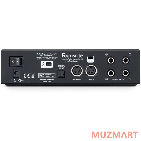 Focusrite Clarett 2Pre Thunderbolt Звуковой интерфейс