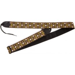 Fender 2` FESTIVAL HOOTENANNY STRAP BROWN/GOLD Ремень для гитары