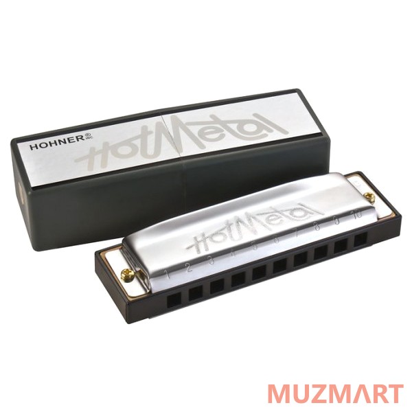 Hohner Hot Metal Bb (M57211X) с уроками Губная гармоника с уроками