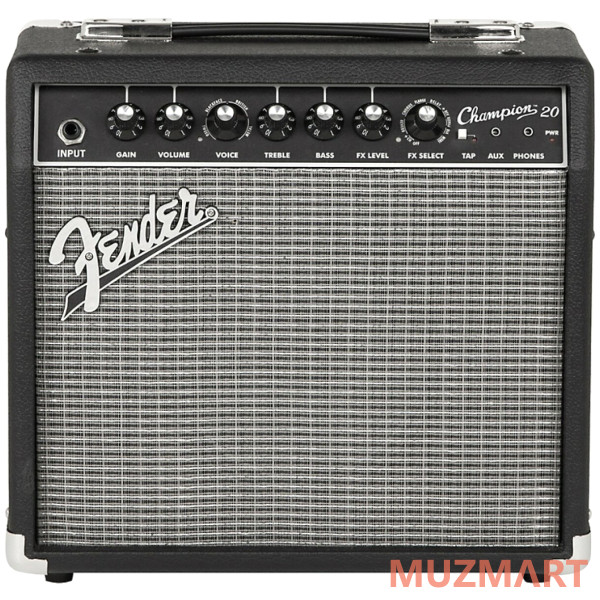 Fender Champion 20 Комбо для электрогитары, мощность 20 Ватт, 1х8''