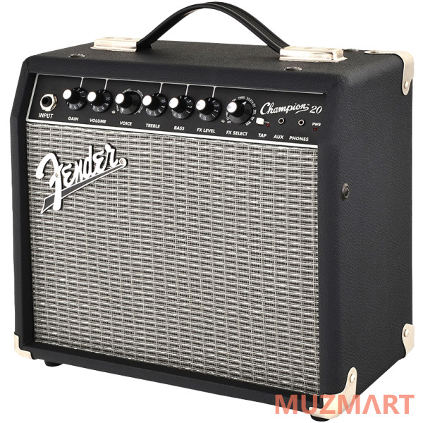 Fender Champion 20 Комбо для электрогитары, мощность 20 Ватт, 1х8''