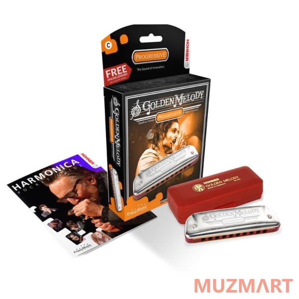 Hohner Golden Melody 542/20 Bb (M542116X) Губная гармоника с уроками