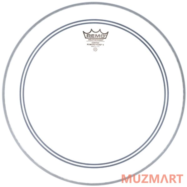Remo POWERSTROKE® 4 13` CLEAR Двуслойный прозрачный пластик 13"