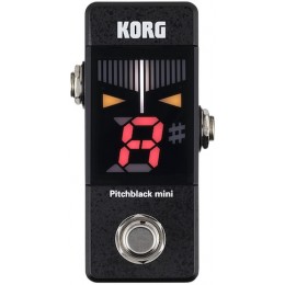 Korg PitchBlack PB-mini Миниатюрный хроматический напольный тюнер, цвет черный