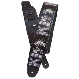 Planet Waves 25LK02 Кожаный гитарный ремень  Kiss Rhinestone