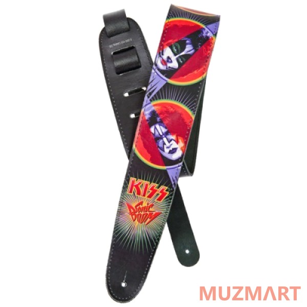 Planet Waves 25LK07 Кожаный гитарный ремень,  Kiss Sonic Boom