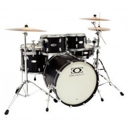 DrumCraft Series 8 Progressive Electric Black Satin Chrome HW Барабанная установка