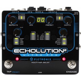 Pigtronix E2U Echolution 2 Ultra Pro Delay Педаль дилэй