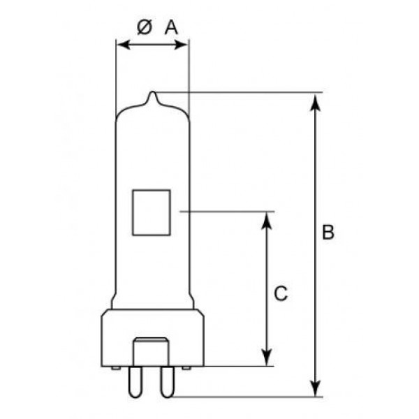 Sylvania GCJ T/25 (T/18) GCV Галогеновая лампа