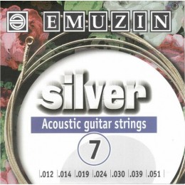 Emuzin Silver 7А222 Струны для 7-струнной акустической гитары