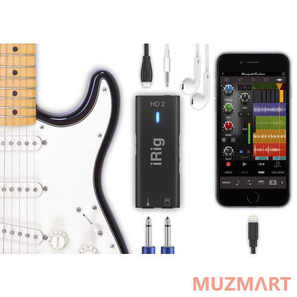 IK Multimedia iRig HD 2 Компактный аудио интерфейс для гитары/баса