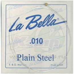La Bella Plain Steel PS010 Одиночная струна для акустической и электрогитары