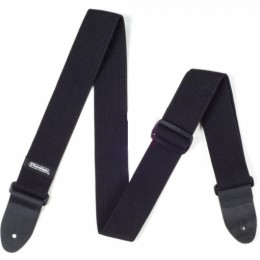Dunlop D27-01BK Ribbed Cotton Black ремень гитарный, хлопок