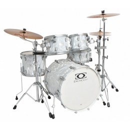 DrumCraft Series 7 Progressive Maple Liguid Chrome/Satin Chrome барабанная установка.